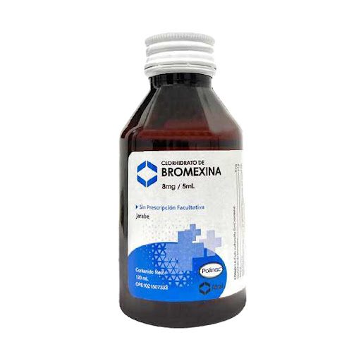 BROMEXINA JARABE  8MG/5ML X 120ML (POLINAC)