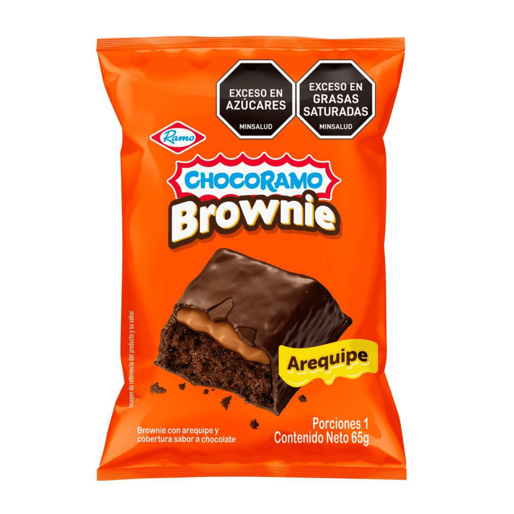 BROWNIE RELLENO DE AREQUIPE X 65 GR (CHOCORAMO)