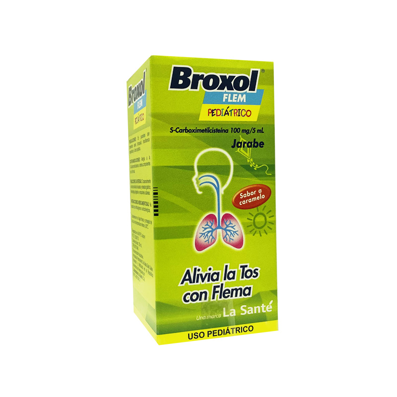 BROXOL FLEM USO PEDIATRICO (S-CARBOXIMETILCISTEINA) 100MG/5ML X 120ML (LA SANTE)