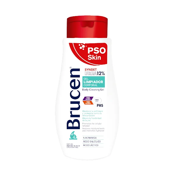 BRUCEN SKIN GEL LIMPIADOR CORPORAL (ACIDO SALICILICO - ACIDO LACTICO - NIACINAMIDA)  X 250ML (BRUPHARM)