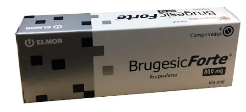 BRUGESIC FORTE (IBUPROFENO) 800MG X 4 COMPRIMIDOS (ELMOR)