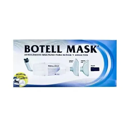 BOTELLA MÁSCARA NIÑOS/ADULTOS DE OXIGENO   x 1 UNIDAD (MEDIFARM)