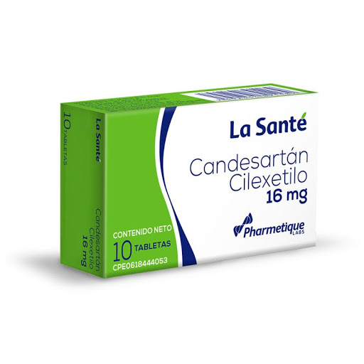 CANDESARTAN  16MG X 10 TABLETAS (LA SANTE)