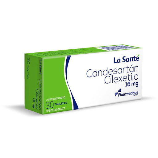CANDESARTAN  16MG X 30 TABLETAS (LA SANTE)