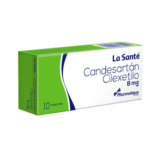 CANDESARTAN CILEXETILO  8MG X 10 TABLETAS (LA SANTE)