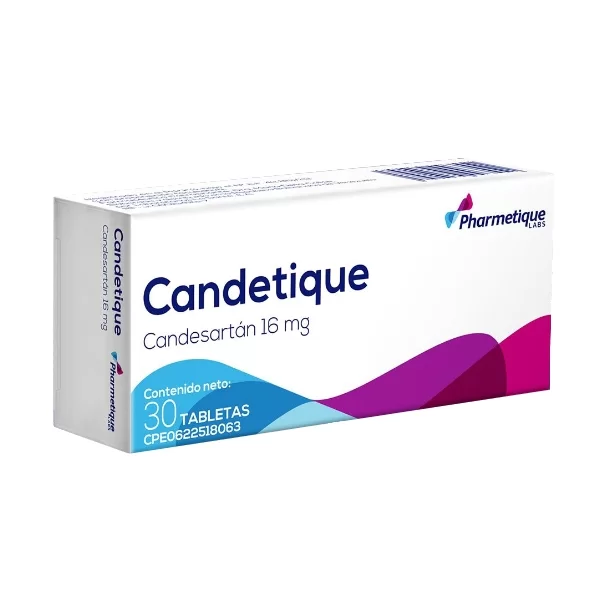 CANDETIQUE (CANDESARTAN) 16MG X 30 TABLETAS (LA SANTE)