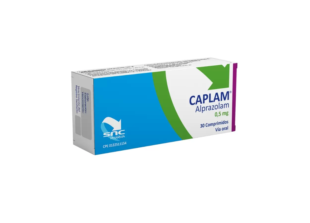 CAPLAM (ALPRAZOLAM) 0,5MG X 30 COMPRIMIDOS (SNC)