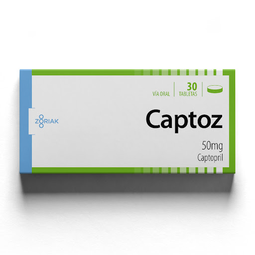 CAPTOZ (CAPTOPRIL) 50MG X 30 TABLETAS (ZORIAK)