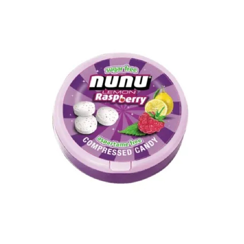 CARAMELO NUNU LIMON Y FRAMBUESA SIN AZUCAR 12GR (ST MORITZ)