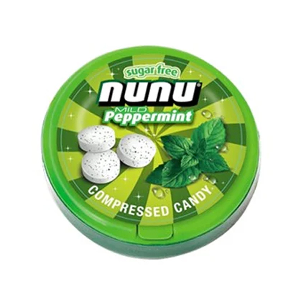 CARAMELO NUNU MENTA SUAVE SIN AZUCAR 12GR (ST MORITZ)