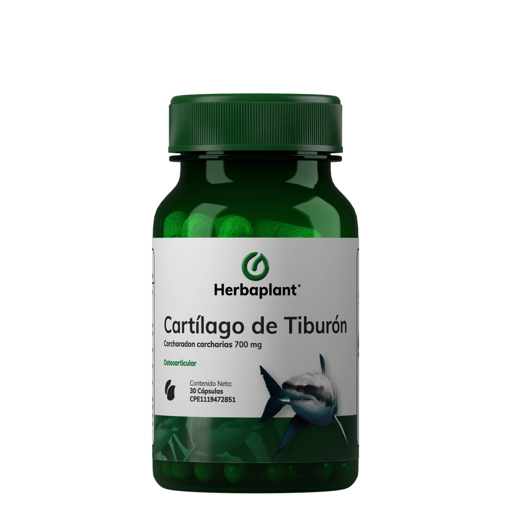 CARTILAGO DE TIBURON / CARCHARADON CARCHARIAS  700MG X 30 CAPSULAS (HERBAPLANT)