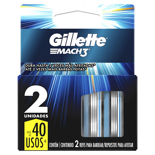 CARTUCHO MAQUINA DE AFEITAR MACH3 X 2 UNIDADES (GILLETTE)