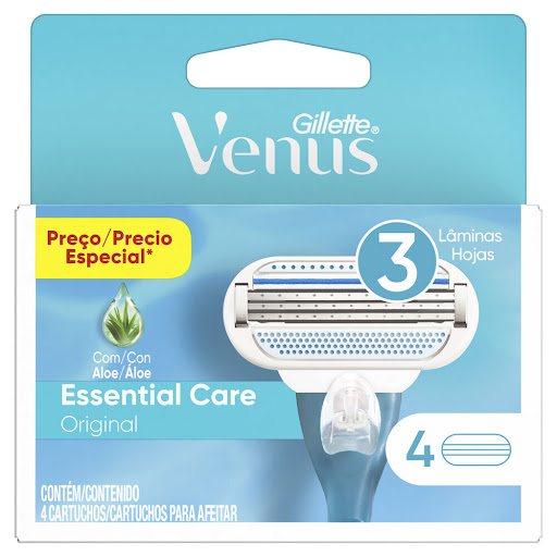 CARTUCHO MAQUINA DE AFEITAR VENUS X 4 UNIDADES (GILLETTE)