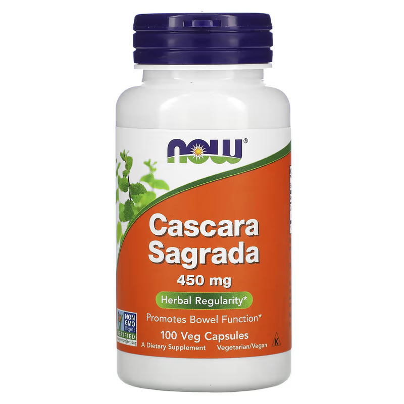 CASCARA SAGRADA 450 MG X 100 CAPSULAS (NOW)