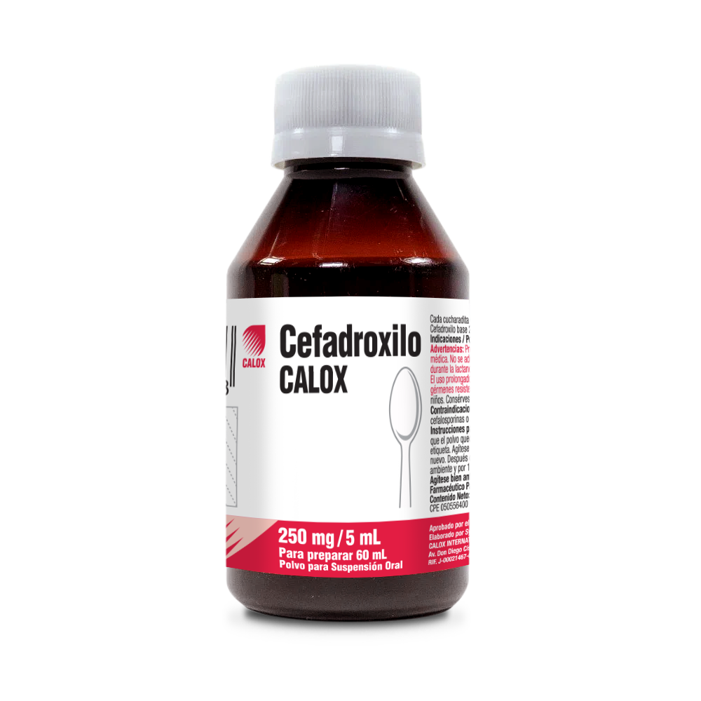 CEFADROXILO  250MG/5ML X 60 ML SUSPENCION (CALOX)