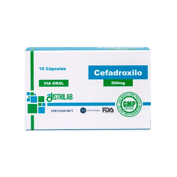 CEFADROXILO  500MG X 10 CAPSULAS (CR DISTRILAB)