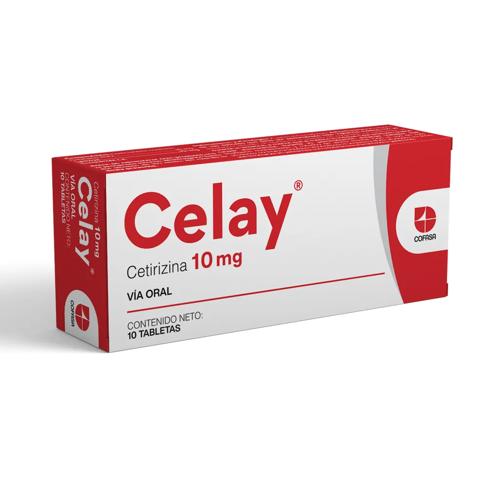 CELAY (CETIRIZINA) 10MG X 10 TABLETAS (COFASA)