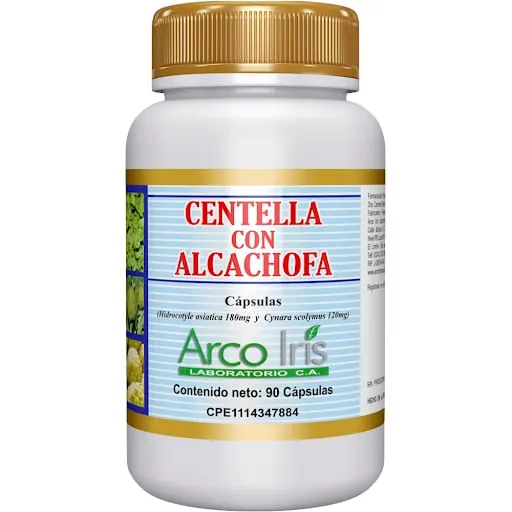 CENTELLA CON ALCACHOFA  300MG X 90 CAPSULAS (ARCO IRIS)
