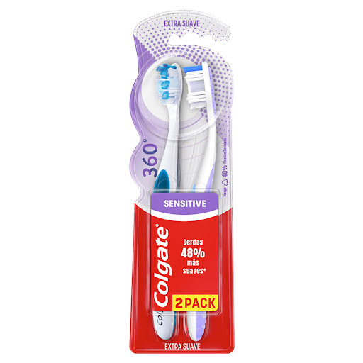 CEPILLO DENTAL 360 SENSITIVE PRO ALIVIO 2PACK (COLGATE)