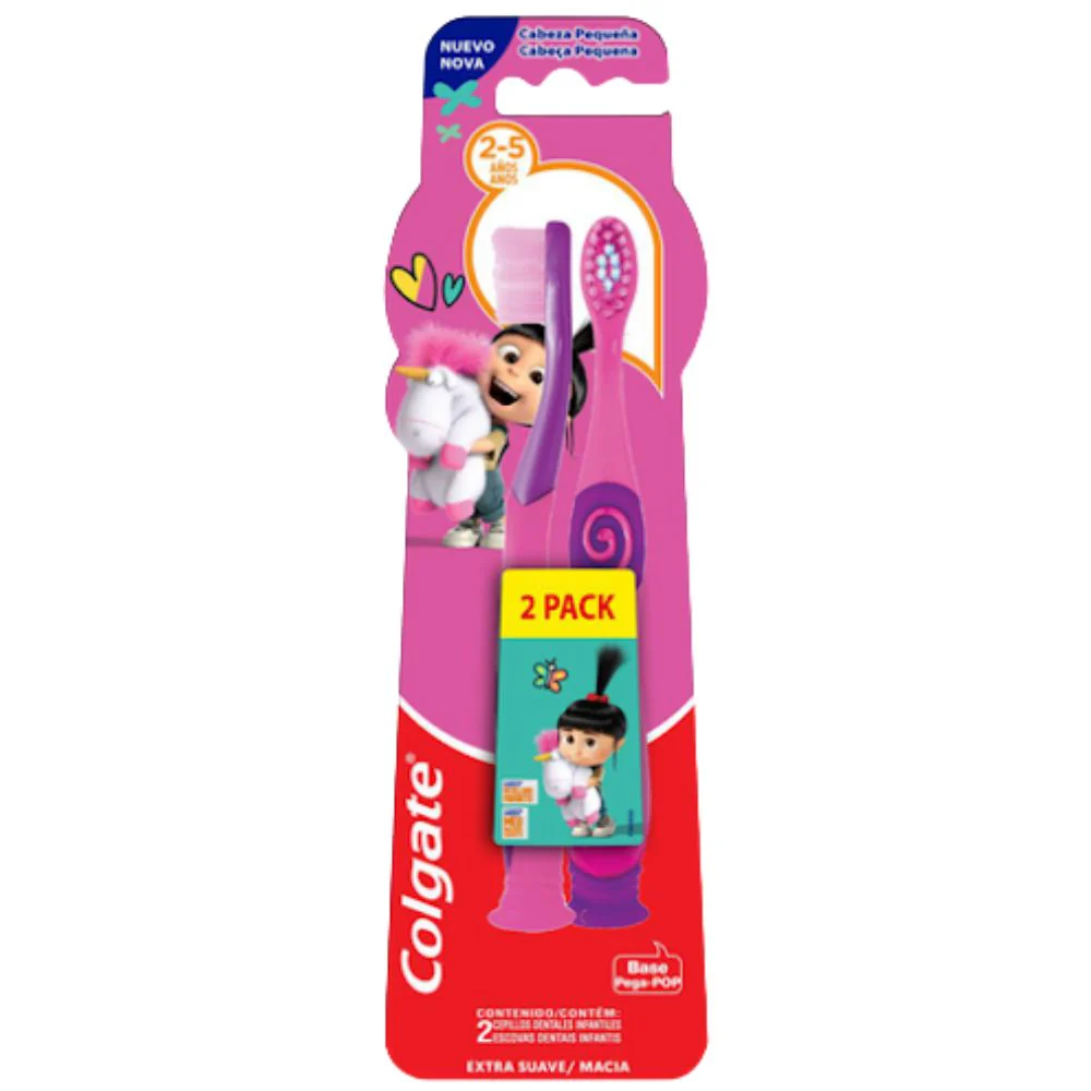 CEPILLO DENTAL AGNES & FLUFFY 2 PACK (COLGATE)
