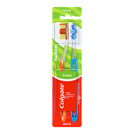 CEPILLO DENTAL PREMIER CLEAN FRESH TWISTER X 2 UNIDADES (COLGATE-PALMOLIVE)