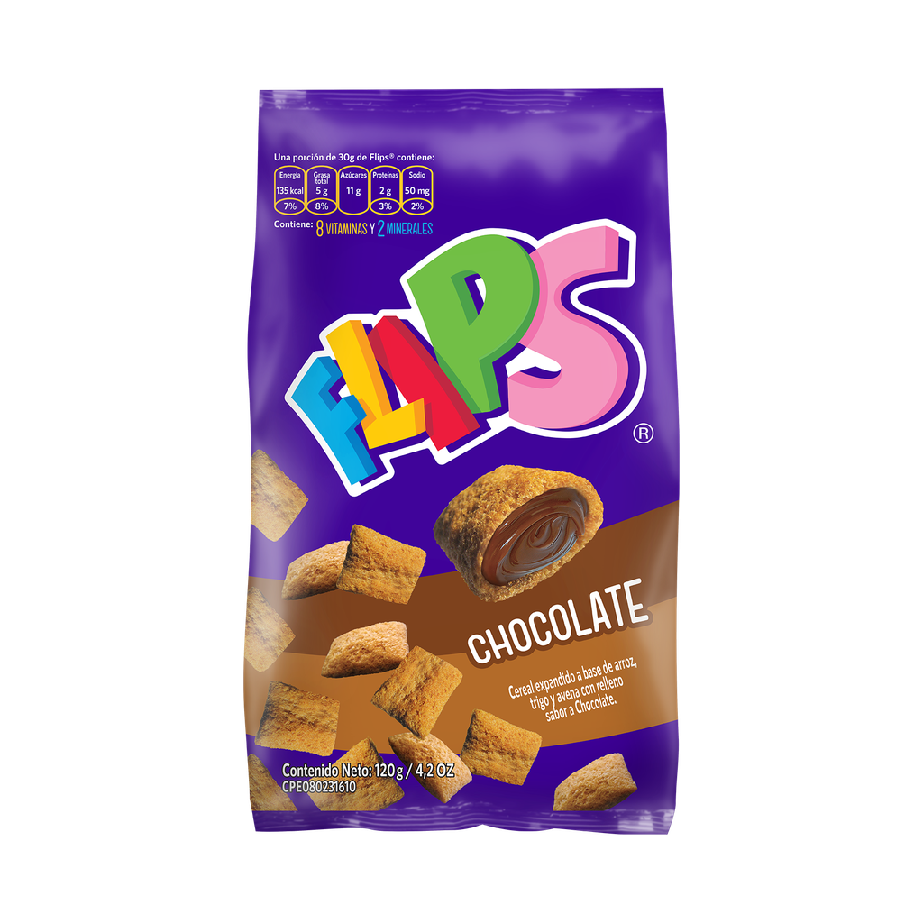 CEREAL CHOCOLATE BOLSA X 120GR (FLIPS)