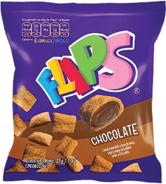 CEREAL CHOCOLATE X 28GR (FLIPS)