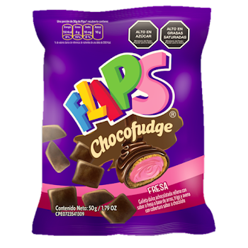 CEREAL FLIPS FRESA FUDGE X 50 GR (FLIPS)