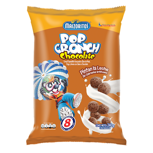CEREAL POP CRONCH CHOCOLATE 240GR (MAIZORITOS)