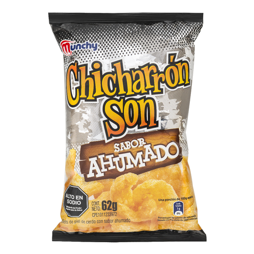 CHICHARRON SON AHUMADO 62 GR (MUNCHY)