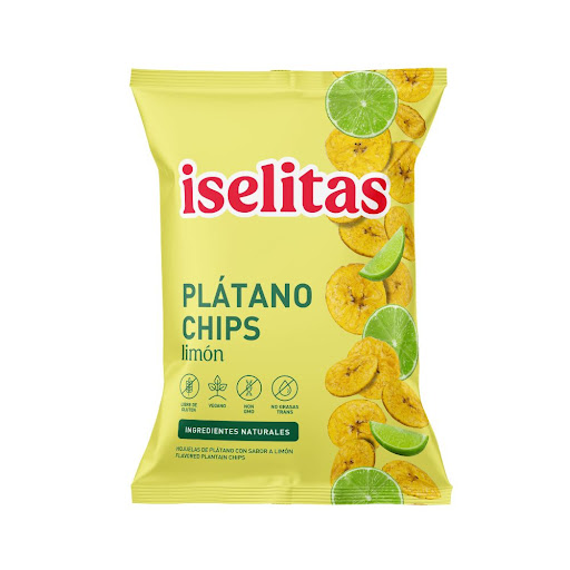 CHIPS DE PLATANO CON LIMON 300 GR (ISELITAS)