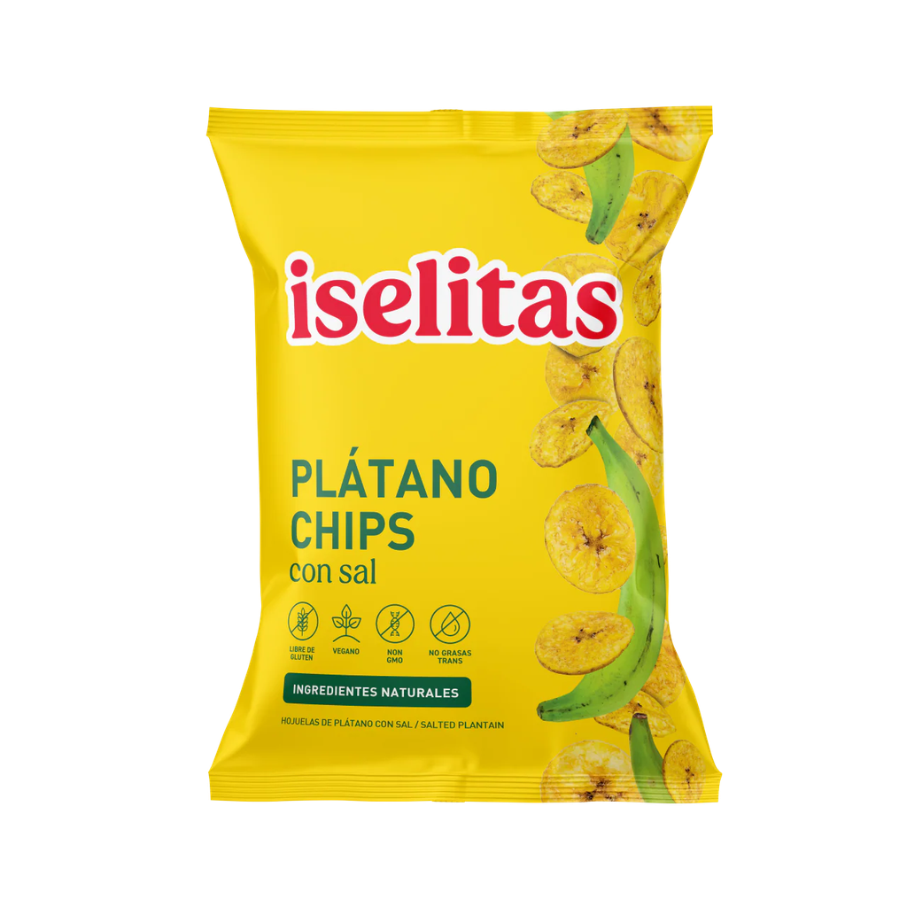 CHIPS DE PLATANO CON SAL 300GR (ISELITAS)
