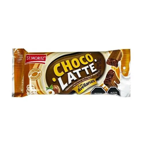 CHOCO LATTE CON AVELLANAS 32GR (ST MORITZ)