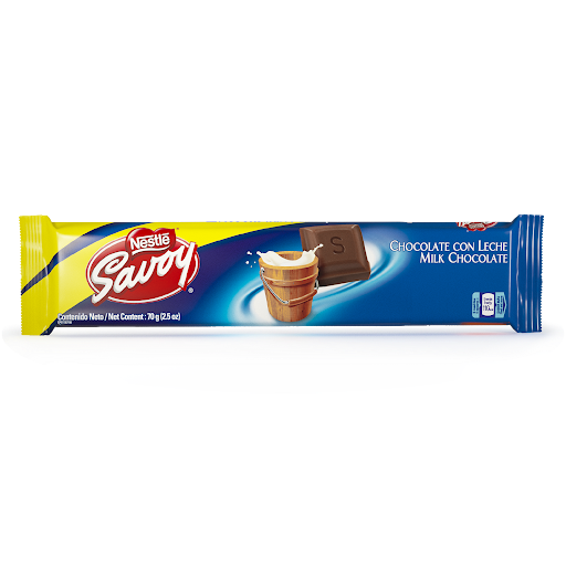 CHOCOLATE C/LECHE 70GR (SAVOY)