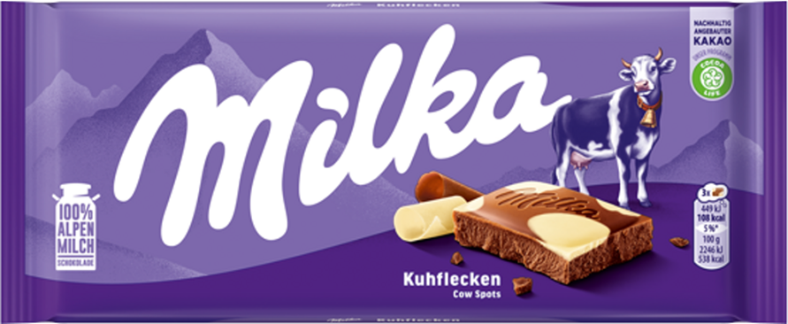 CHOCOLATE COW SPOTS X 100 GR (MILKA)