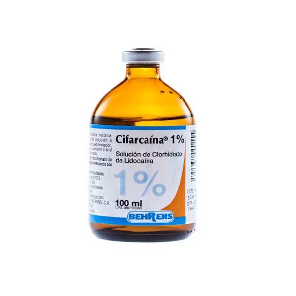CIFARCAINA  1´% X 100 SOLUCION I.V. (BEHRENS)