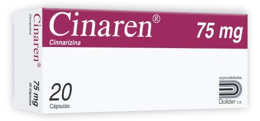 CINAREN (CINARIZINA) 75MG X 20 CAPSULAS (DOLLDER)