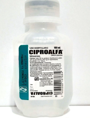 CIPROALFA (CIPROFLOXACINA) 200 MG /100 ML I.V (ALFA) 