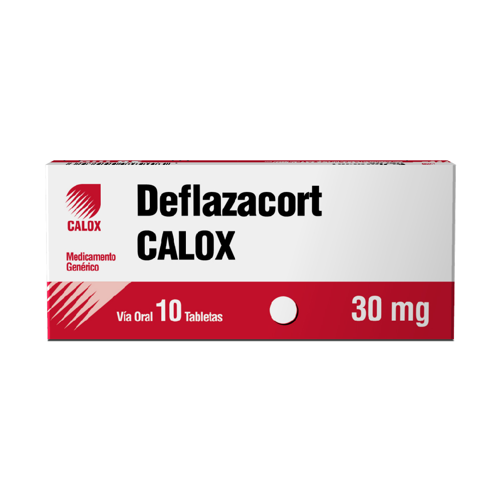 DEFLAZACORT  30MG X 10 TABLETAS (CALOX)