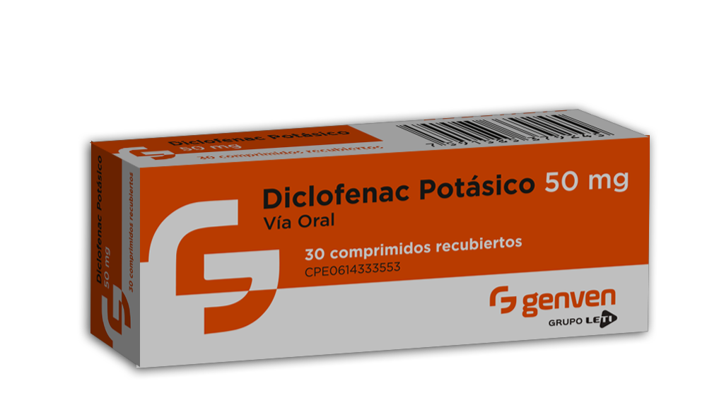 DICLOFENAC POTASICO  50MG X 30 COMPRIMIDOS (GENVEN)