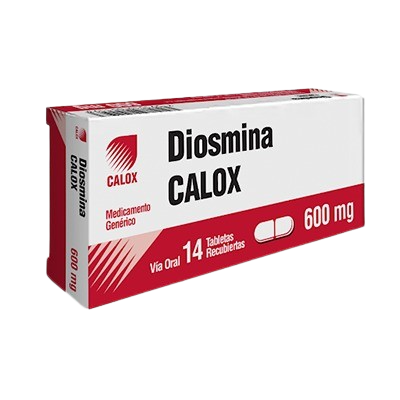 DIOSMINA  600MG X 14 TABLETAS (CALOX)