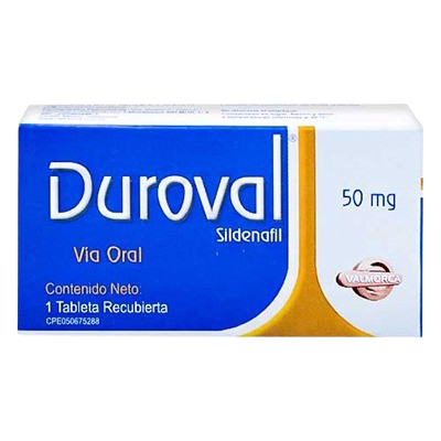 DUROVAL (SILDENAFIL) 50MG X 1 TABLETA (VALMORCA)