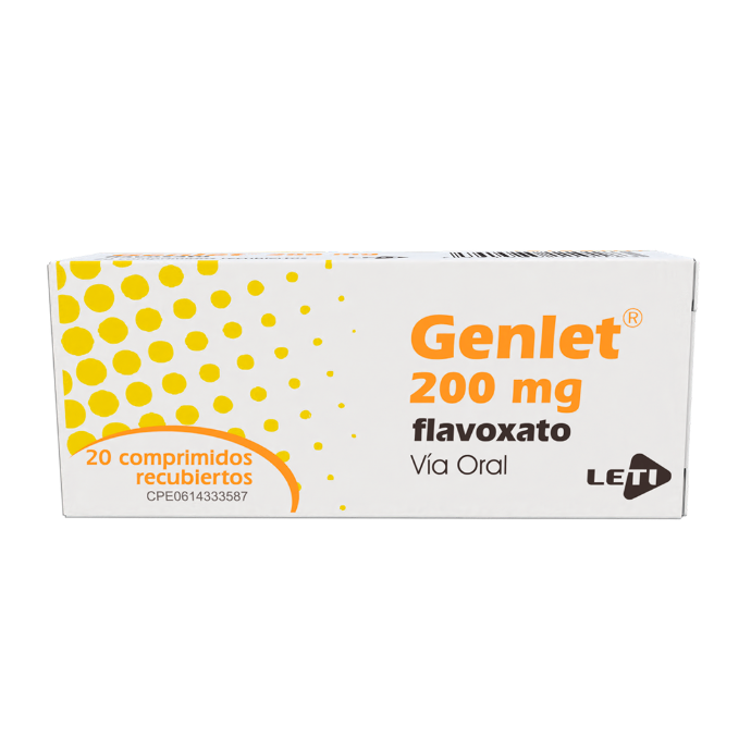 GENLET (FLAVOXATO) 200MG X 20 COMPRIMIDOS (LETI)