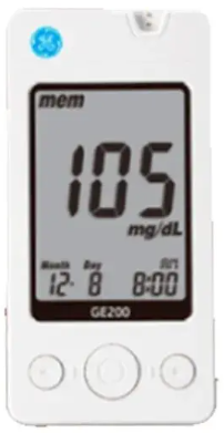 GLUCOMETRO GENERAL ELECTRIC   X 1 UNIDAD (DOLLY FARMA)