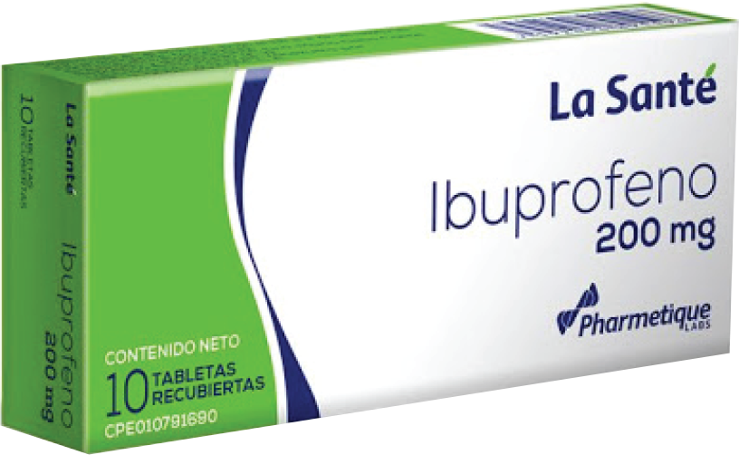IBUPROFENO  200MG X 10 TABLETAS (LA SANTE)