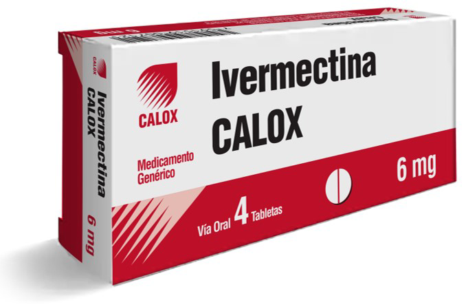 IVERMECTINA  6MG X 4 TABLETAS (CALOX)
