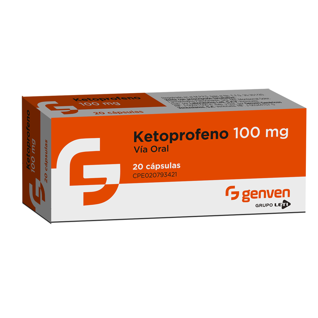 KETOPROFENO  100MG X 20 CAPSULAS (GENVEN)