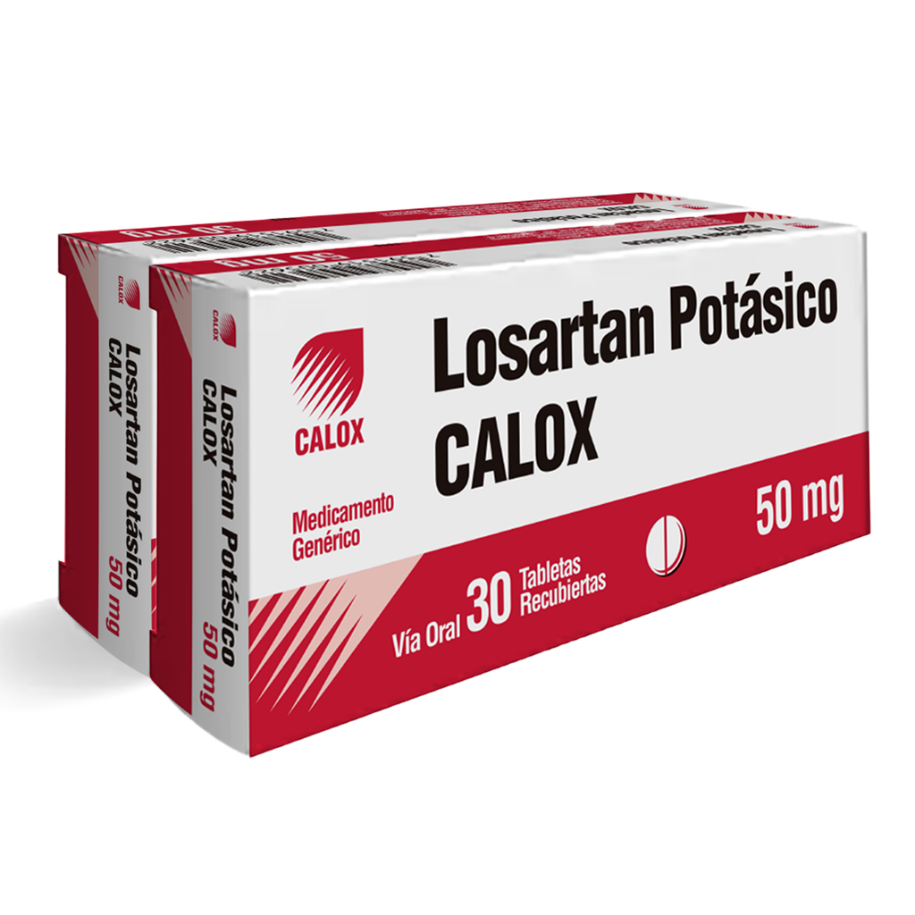 LOSARTAN POTASICO  50MG X 30 TABLETAS (CALOX)
