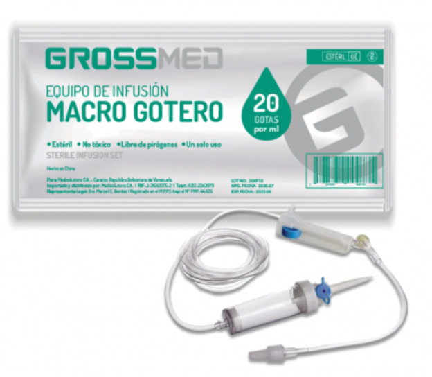 MACROGOTERO 20 GOTAS CON INYECCION EN "Y"   X 1 UNIDAD (GROSSMED)