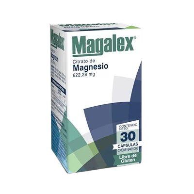 MAGALEX (CITRATO DE MAGNESIO) 100MG X 30 CAPSULAS (FARMA)
